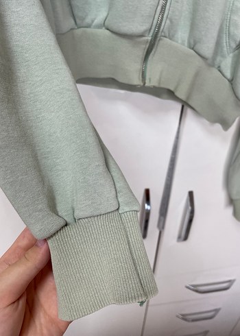 Kapüşonlu Fermuarlı Kadın Sweatshirt - Görsel 2