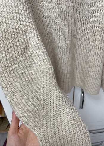 Bej Kadın Örgü Kazak - Görsel 2