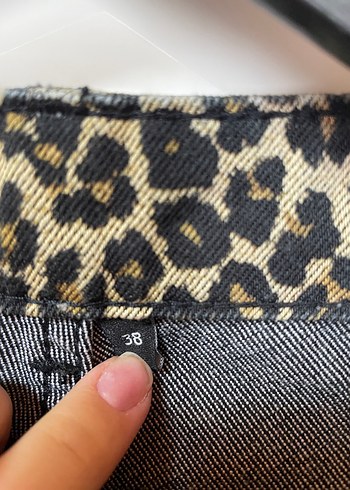 Kahverengi Leopar Desenli Kadın  Pantolon - Görsel 4