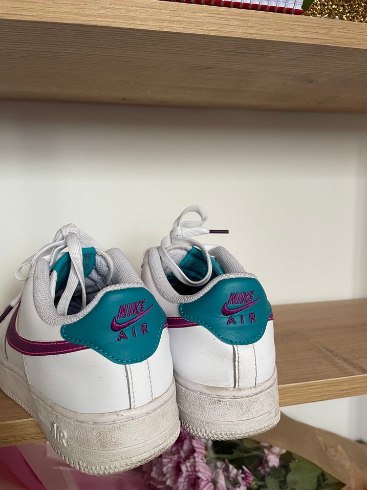 Beyaz Nike Platform Spor Ayakkabı - Görsel 5