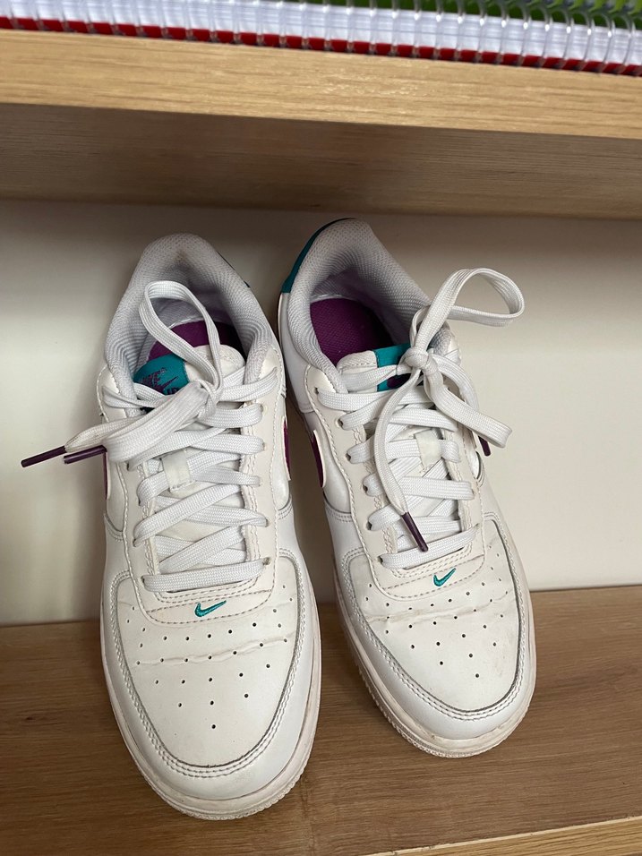 Beyaz Nike Platform Spor Ayakkabı - Görsel 3