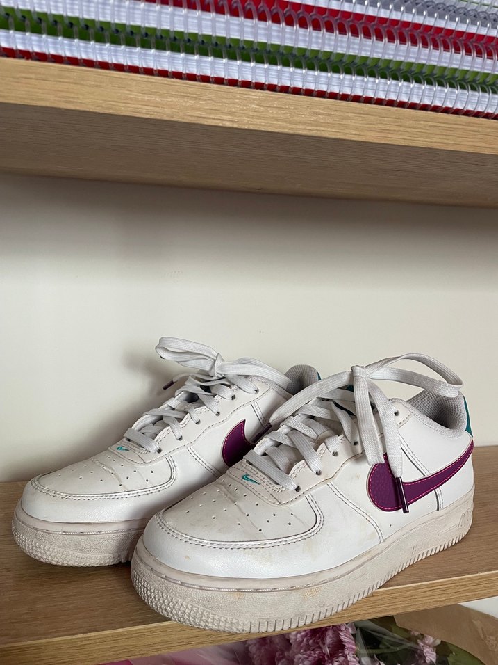 Beyaz Nike Platform Spor Ayakkabı - Görsel 4