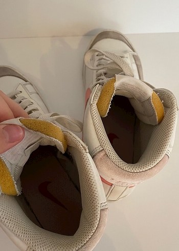 Beyaz pembe Detaylı Bağcıklı Spor Ayakkabı - Görsel 6