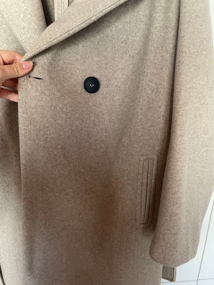 Zara Bej Kemerli Uzun Kaban - Görsel 2