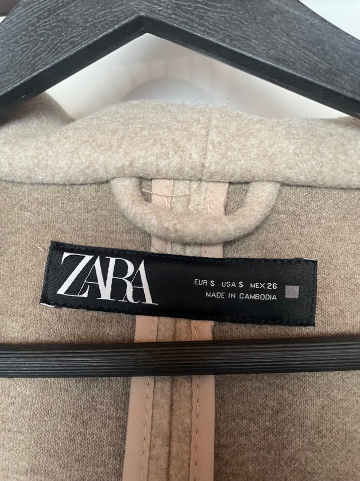 Zara Bej Kemerli Uzun Kaban - Görsel 3