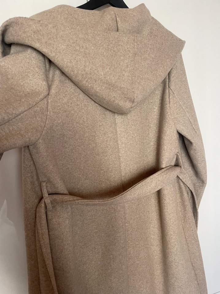 Zara Bej Kemerli Uzun Kaban - Görsel 4