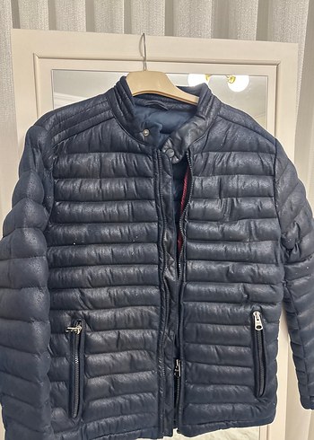 Pull and Bear Lacivert Sisme Ceket
