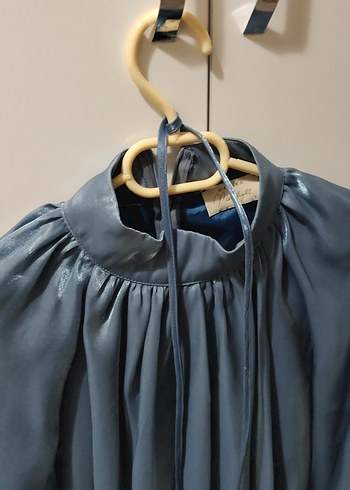 manuka parıltılı Saten tunik - Görsel 4