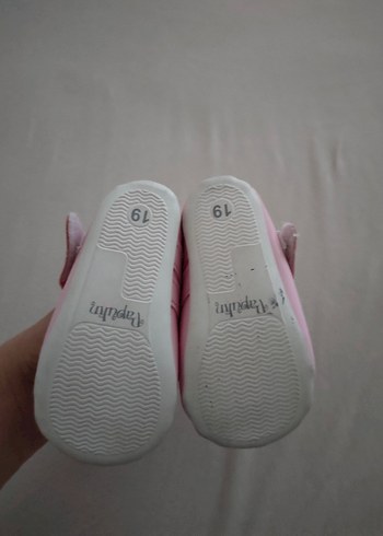 Kız bebek Pembe Tokalı Babet Ayakkabı - Görsel 4