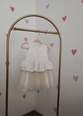 Kız Çocuk Beyaz Fırfırlı Kolsuz Elbise - Görsel 2