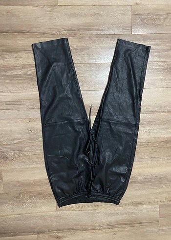Mango Deri Pantolon - Görsel 4