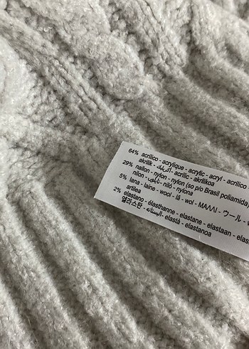 Zara Yün Karışımlı Örgü Süveter - Görsel 4