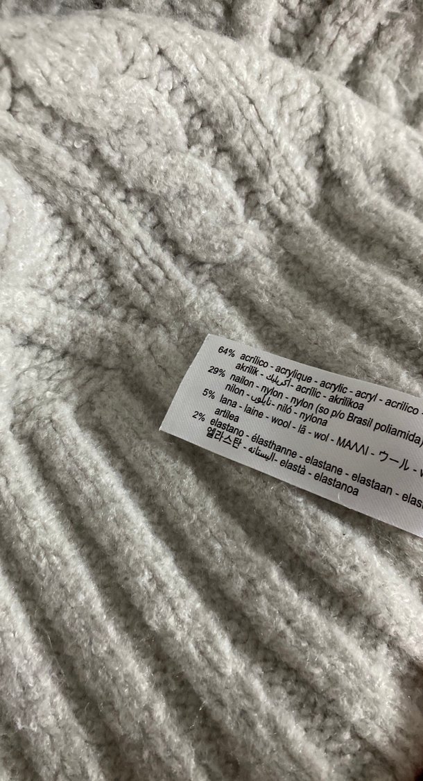 Zara Yün Karışımlı Örgü Süveter - Görsel 4