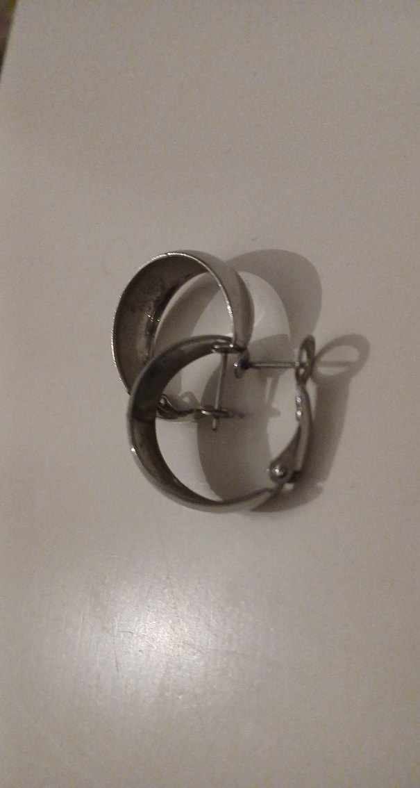 Bej Renkli Tokalı Midi Küpe - Görsel 3