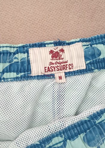 Mavi Bağcıklı Erkek Mini Yüzme Şortu - Görsel 3