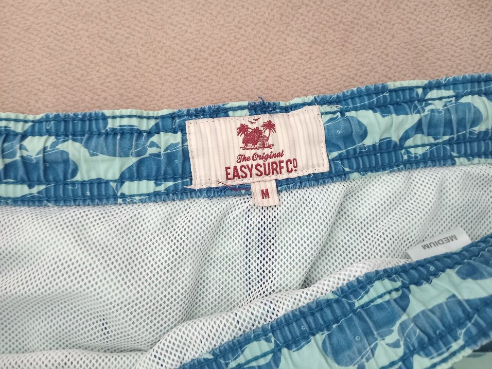 Mavi Bağcıklı Erkek Mini Yüzme Şortu - Görsel 3