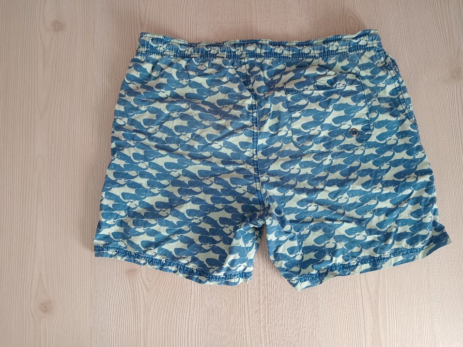 Mavi Bağcıklı Erkek Mini Yüzme Şortu - Görsel 2