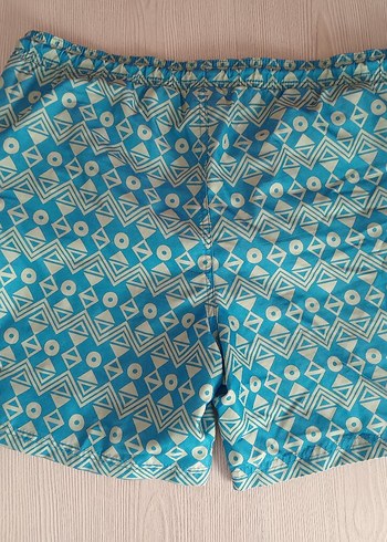 Mavi Bohem Desenli Erkek Mini Şort - Görsel 2