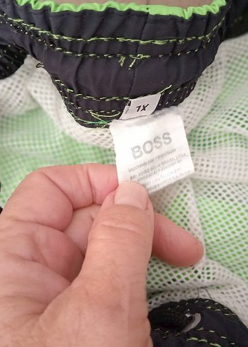 Hugo Boss Yeşil Logo Baskılı Erkek Şort - Görsel 3