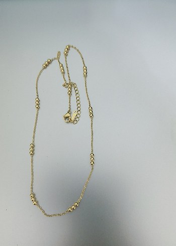 çelik kolye gold