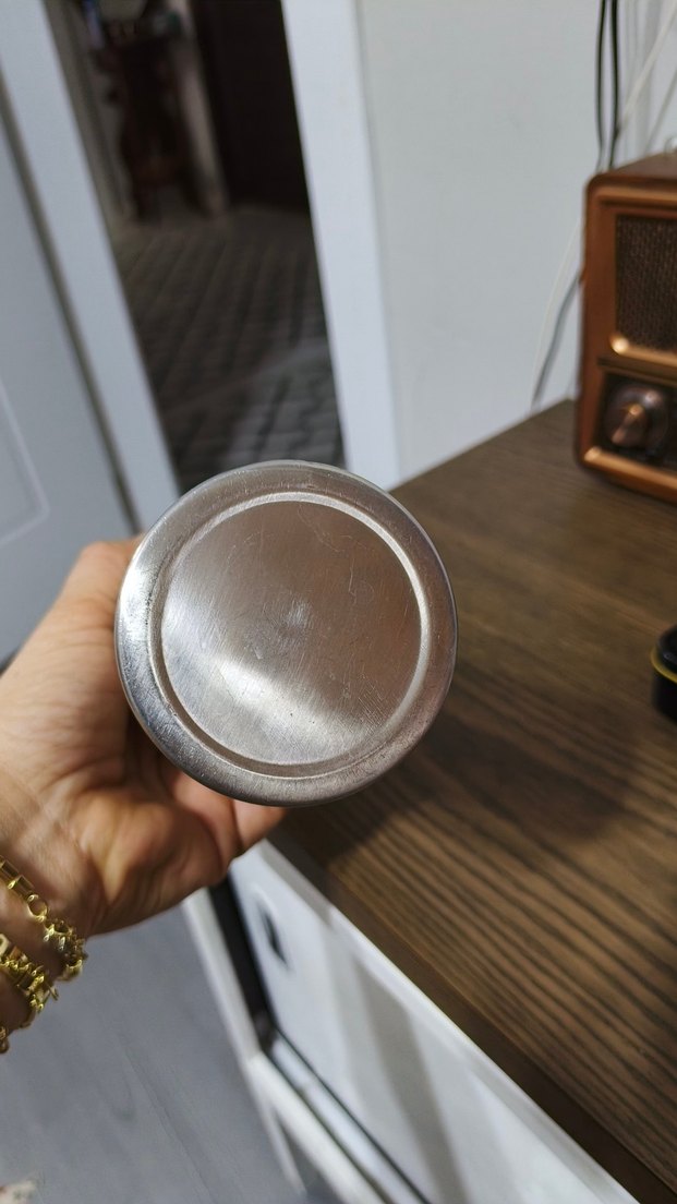 Gri Çelik Termos Matara - Görsel 4