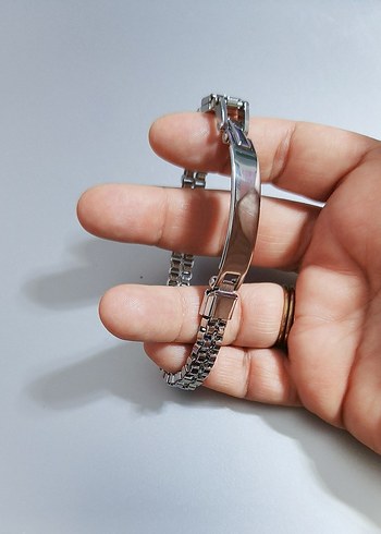 çelik erkek bileklik - Görsel 3