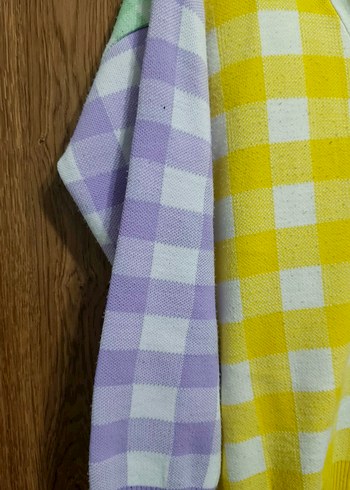 Düğmeli Renkli Kadın Hırka - Görsel 5