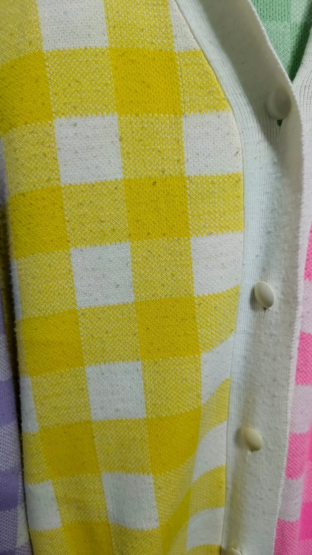 Düğmeli Renkli Kadın Hırka - Görsel 2