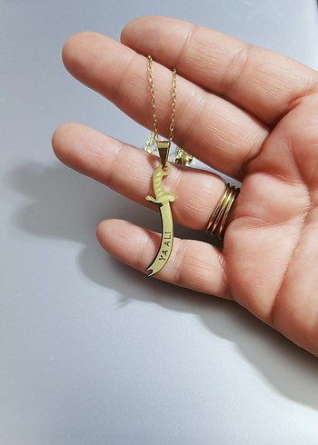 çelik kılıç kolye - Görsel 2