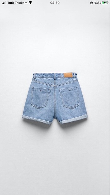Zara Zara Mom Fit Denim Şort