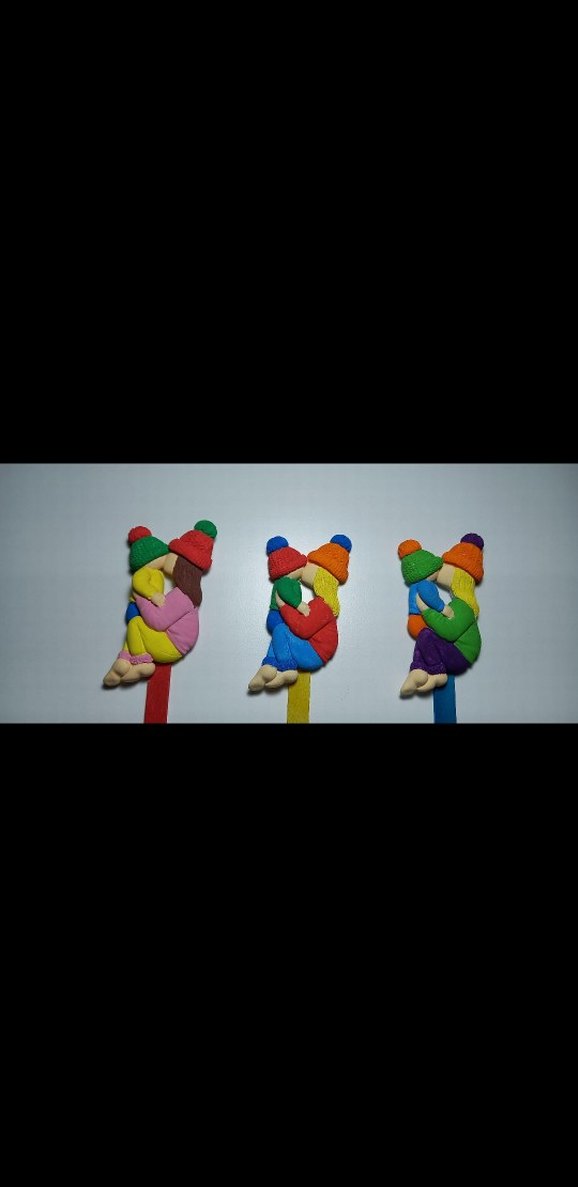 Renkli Çubuklu  Figürler - Görsel 2