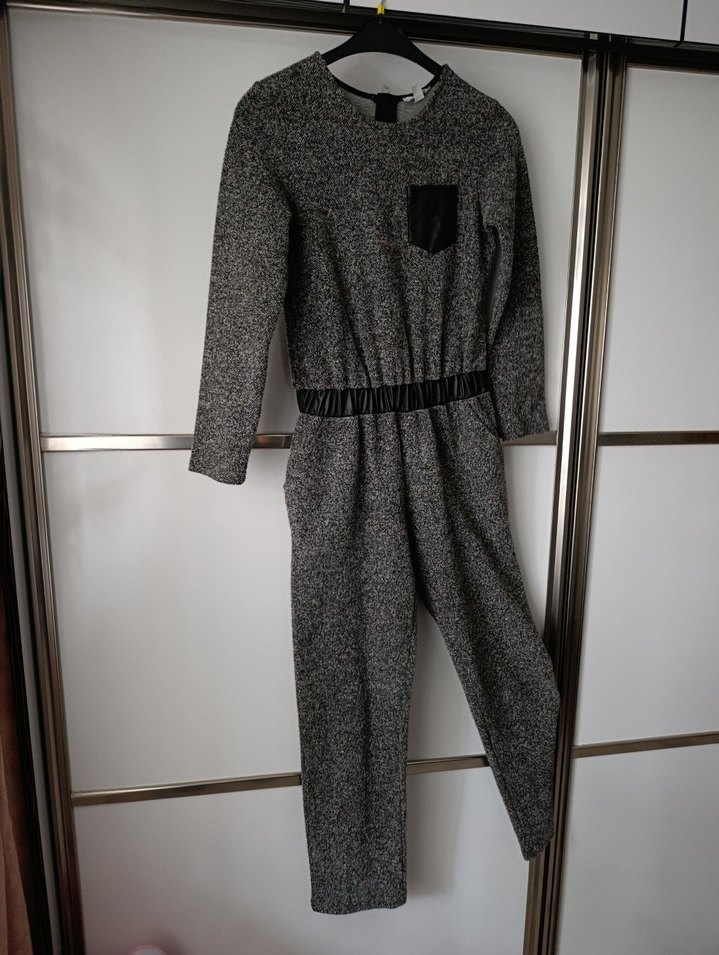 Gri Kadın Uzun Tulum, Rahat Kesim - Görsel 2