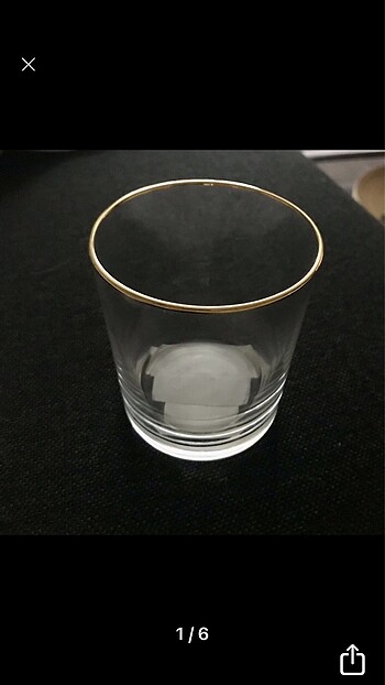 Gold şeritli su bardağı