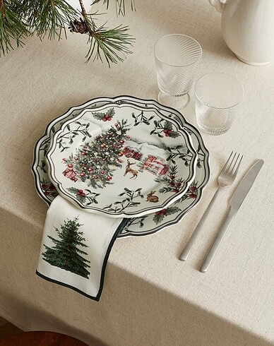 Yılbaşı pasta tabağı