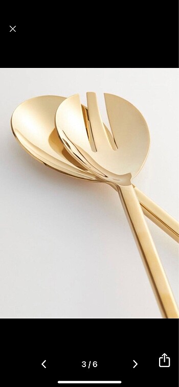 H&M Home Gold salata kaşığı