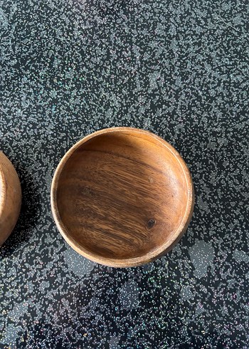 Ahşap 2'li Yuvarlak Kase Seti - Görsel 4