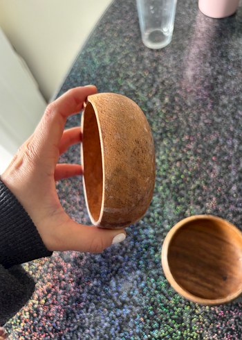 Ahşap 2'li Yuvarlak Kase Seti - Görsel 6