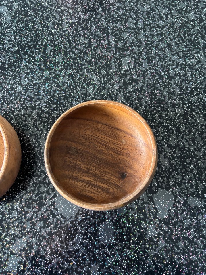 Ahşap 2'li Yuvarlak Kase Seti - Görsel 4