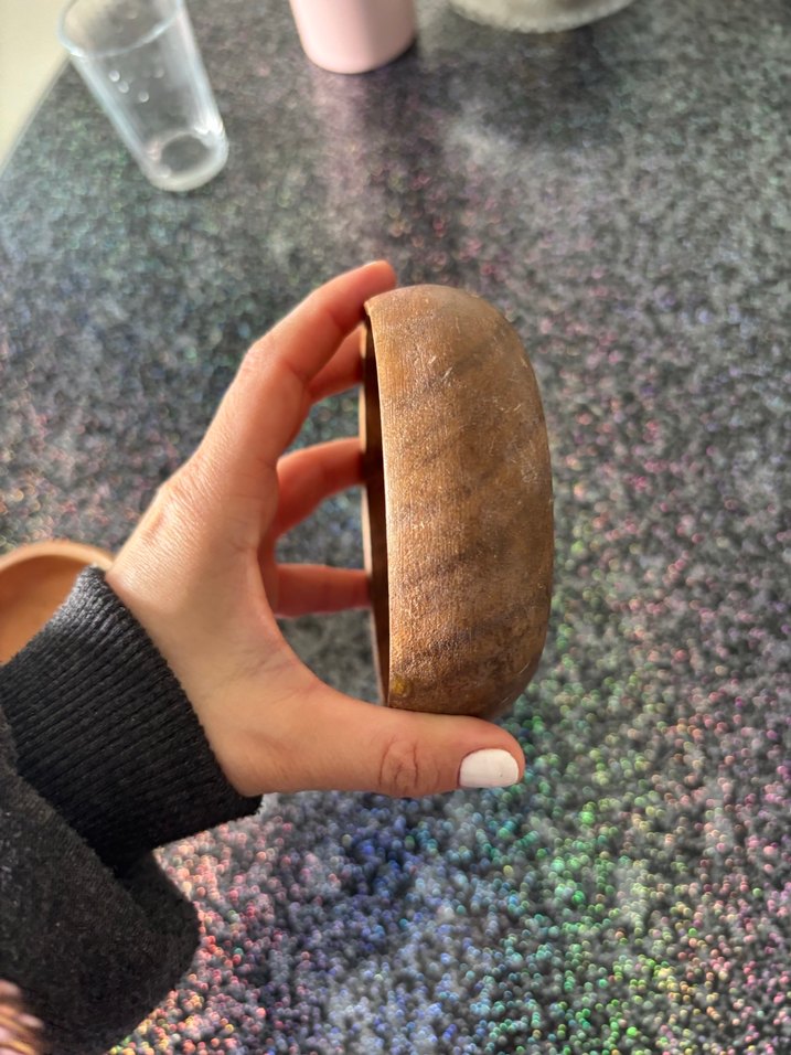 Ahşap 2'li Yuvarlak Kase Seti - Görsel 5