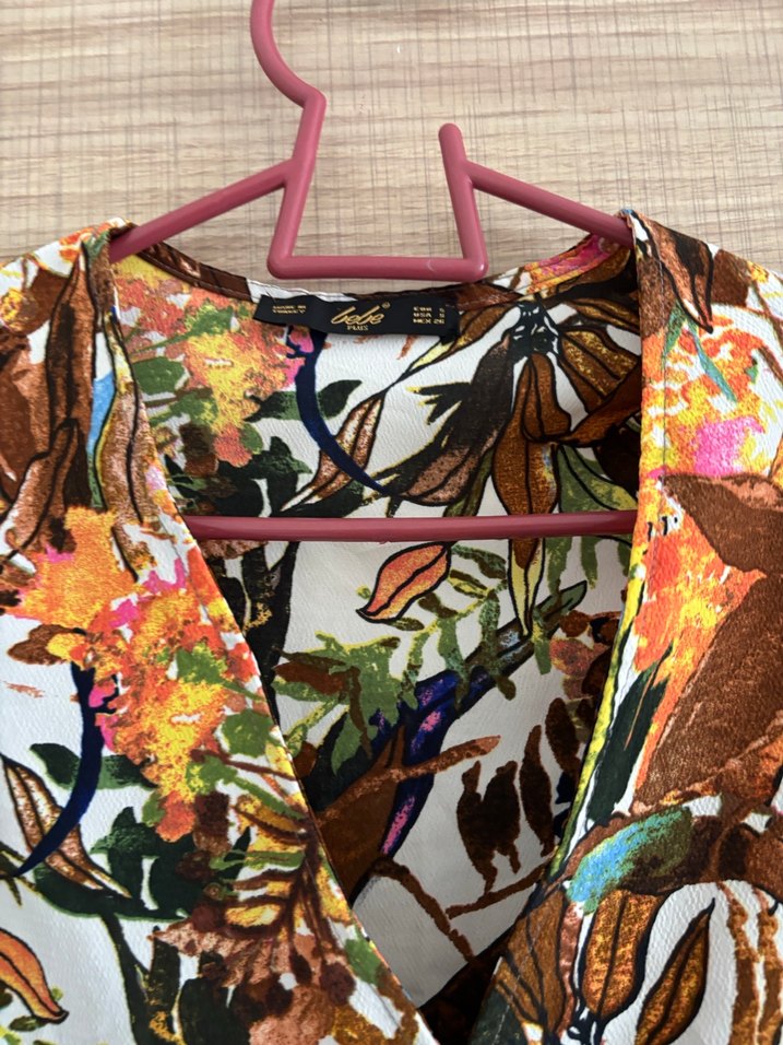 Kahverengi V Yaka Bohem Kolsuz Mini Tulum - Görsel 4