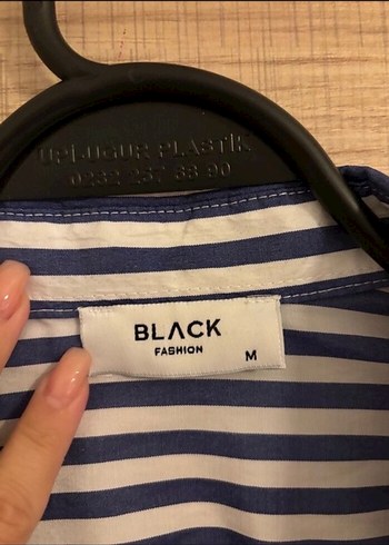 Uzun Kollu Çizgili Kadın Gömlek - Görsel 9