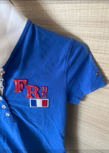 Orjinal tommy Kadın Kısa Kollu Polo Yaka Tişört - Görsel 2