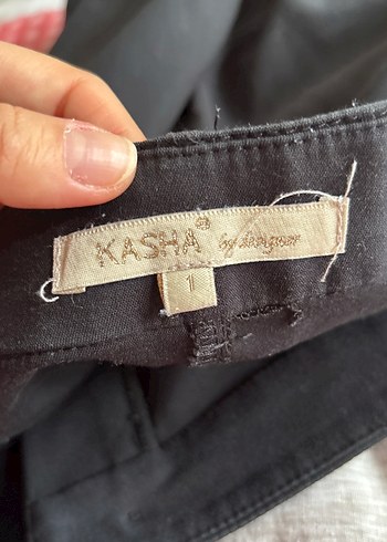 Düğmeli Siyah Kadın şort - Görsel 6