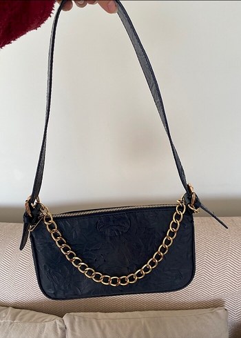 Orjinal Mudo Zincir Detaylı Siyah Kadın Çanta 10 da 1 fiyatına - Görsel 10