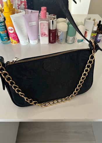 Orjinal Mudo Zincir Detaylı Siyah Kadın Çanta 10 da 1 fiyatına - Görsel 8