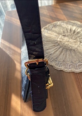 Orjinal Mudo Zincir Detaylı Siyah Kadın Çanta 10 da 1 fiyatına - Görsel 11