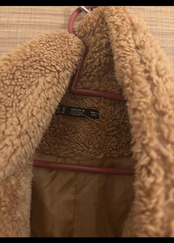 Kahverengi Peluş Midi Kadın Kaban - Görsel 5