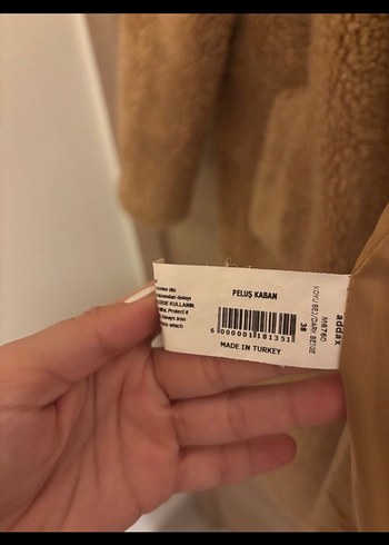 Kahverengi Peluş Midi Kadın Kaban - Görsel 12