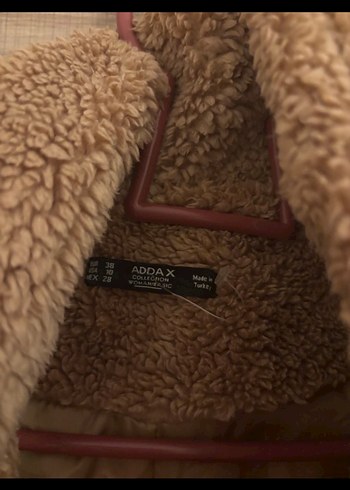 Kahverengi Peluş Midi Kadın Kaban - Görsel 6