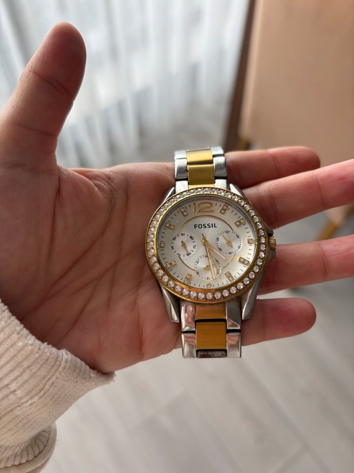 Fossil Kadın Altın Renkli Kordonlu Saat - Görsel 2